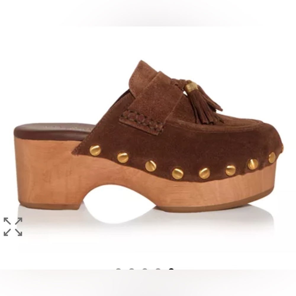 Rag & Bone Maisie Suede Clogs – Dark Mocha – Size 9.5 – NIB - Picture 5 of 12